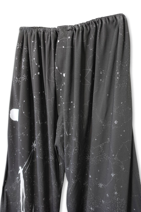 Mayte × Cycle DRAWING PANTS "moon and sun"